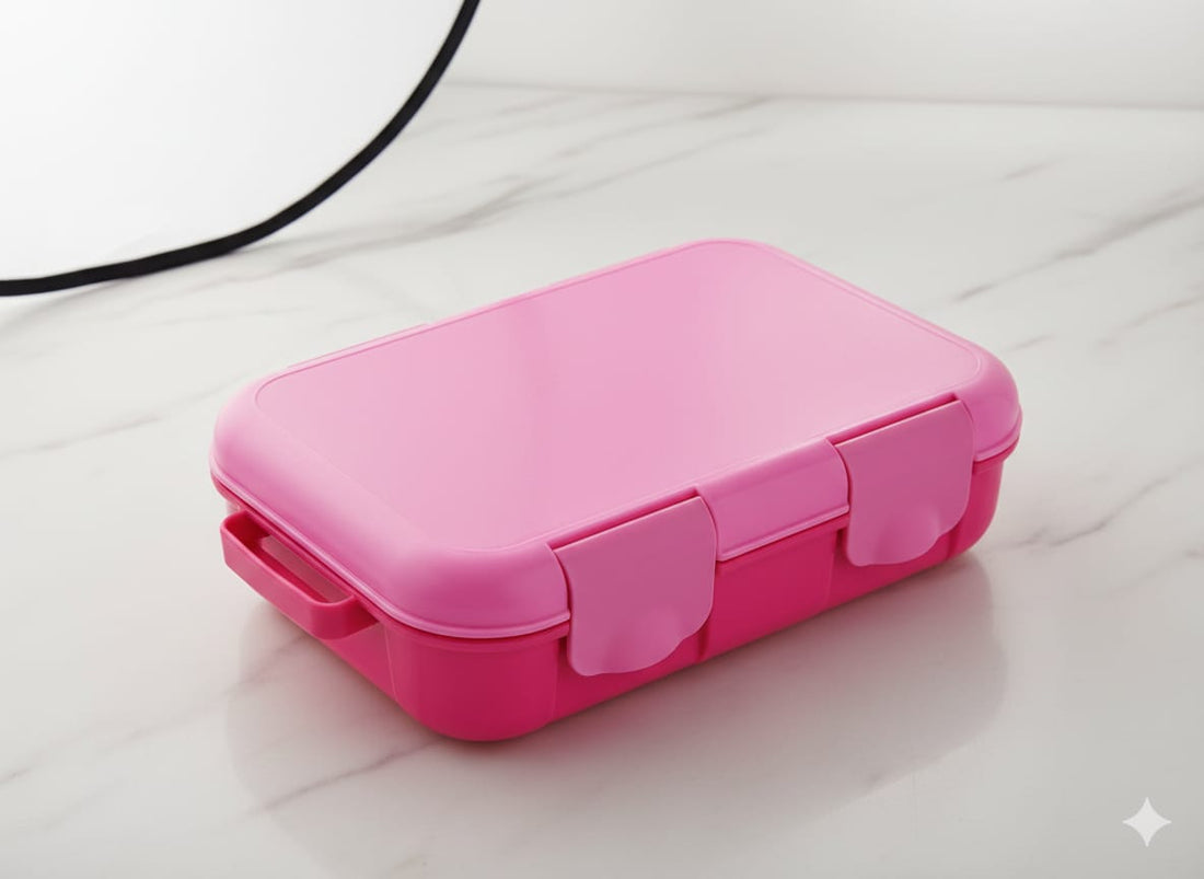 Pink Bento-Style Lunch Box – Multi-Compartment Kids Food Container (Copy)