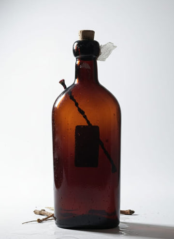 Amber Apothecary Bottle
