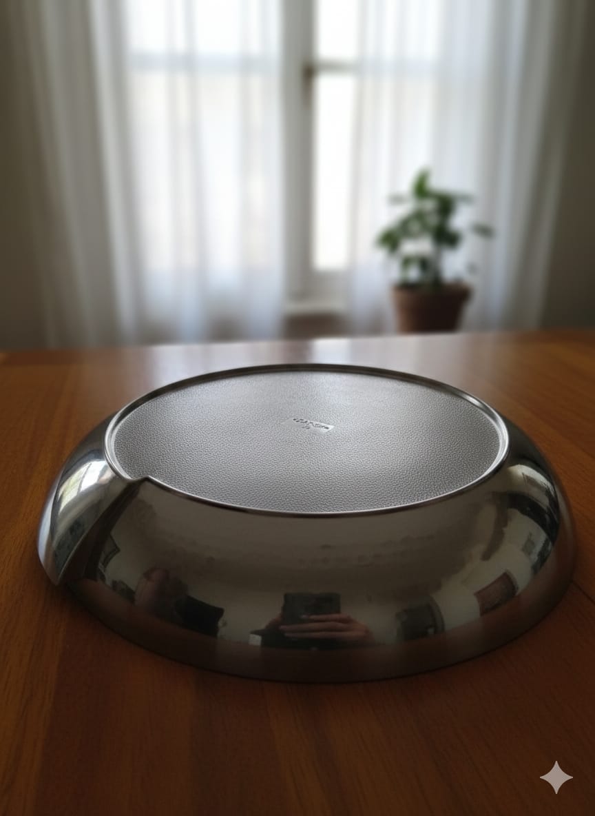 Premium Stainless Steel Hammered Serving & Dinner Bowl – Durable & Stylish (Copy)