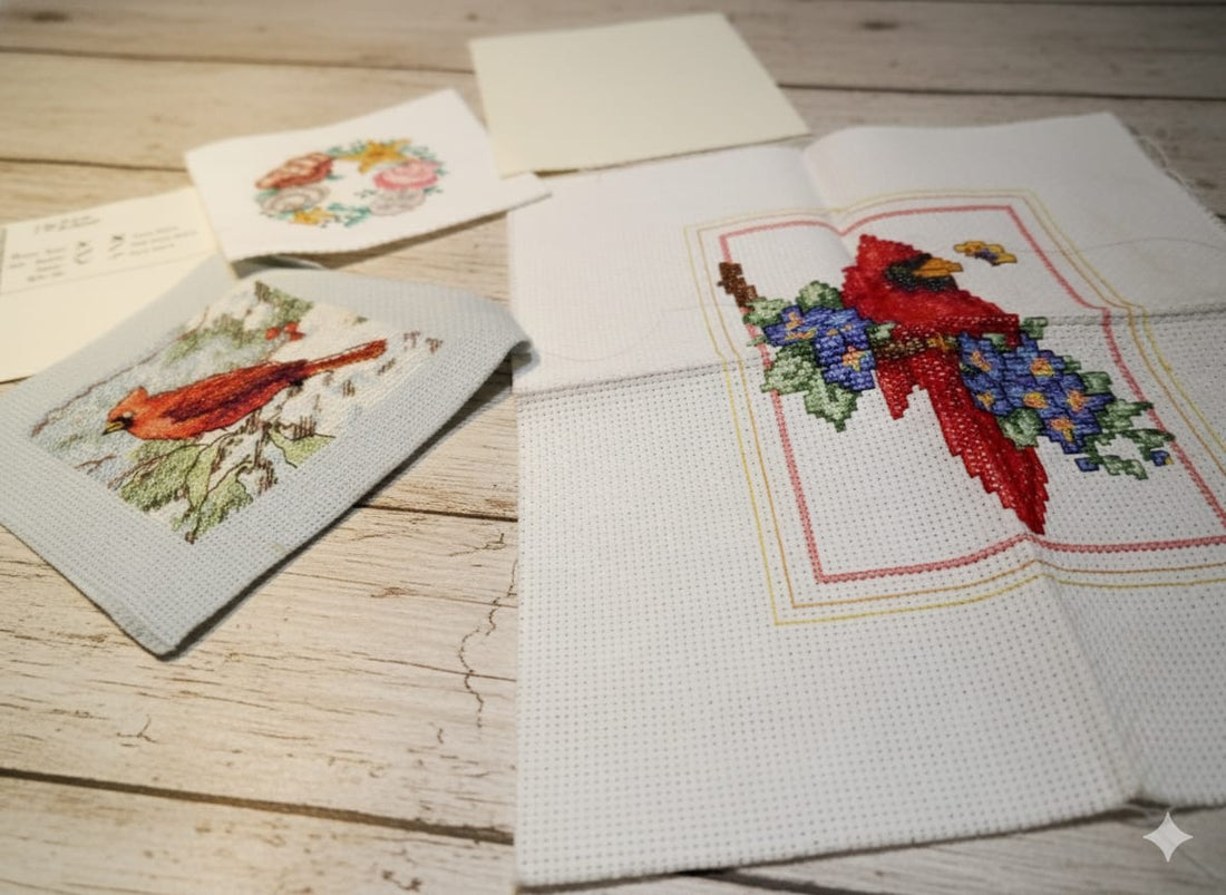 “Red Parrot Cross-Stitch Artwork – Handcrafted Embroidery Décor” (Copy)