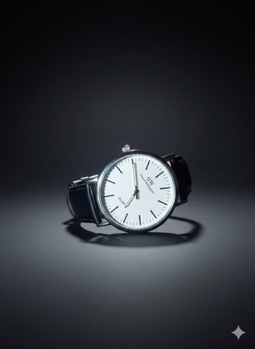 DW Leather Strap Men Wrist Watch Analog Brown Leather Luxury Wrist Watch Stainless steel Smart Watch Leather Straps