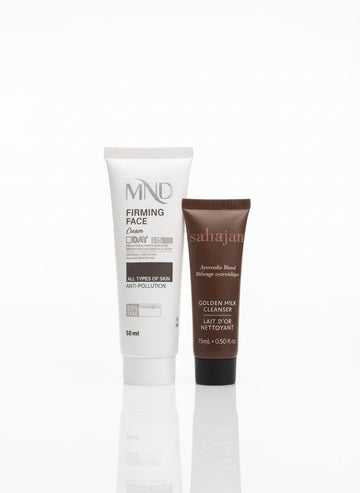Premium Skincare Bundle – Mind Firming Face Cream 50 ml + Sahajan Golden Milk Cleanser 50 ml
