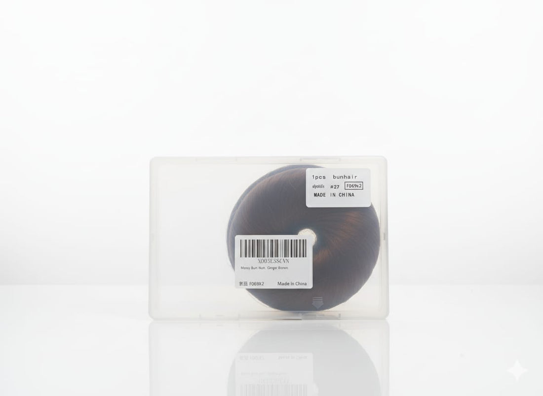 Premium Messy Bun Hair Extension Ginger Brown. (Copy)