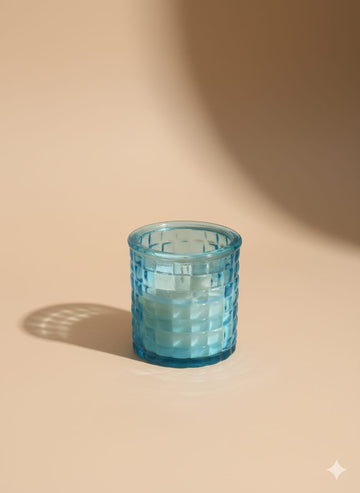 Garden Lilies Luxury Scented Candle – Blue Glass Jar (Copy)