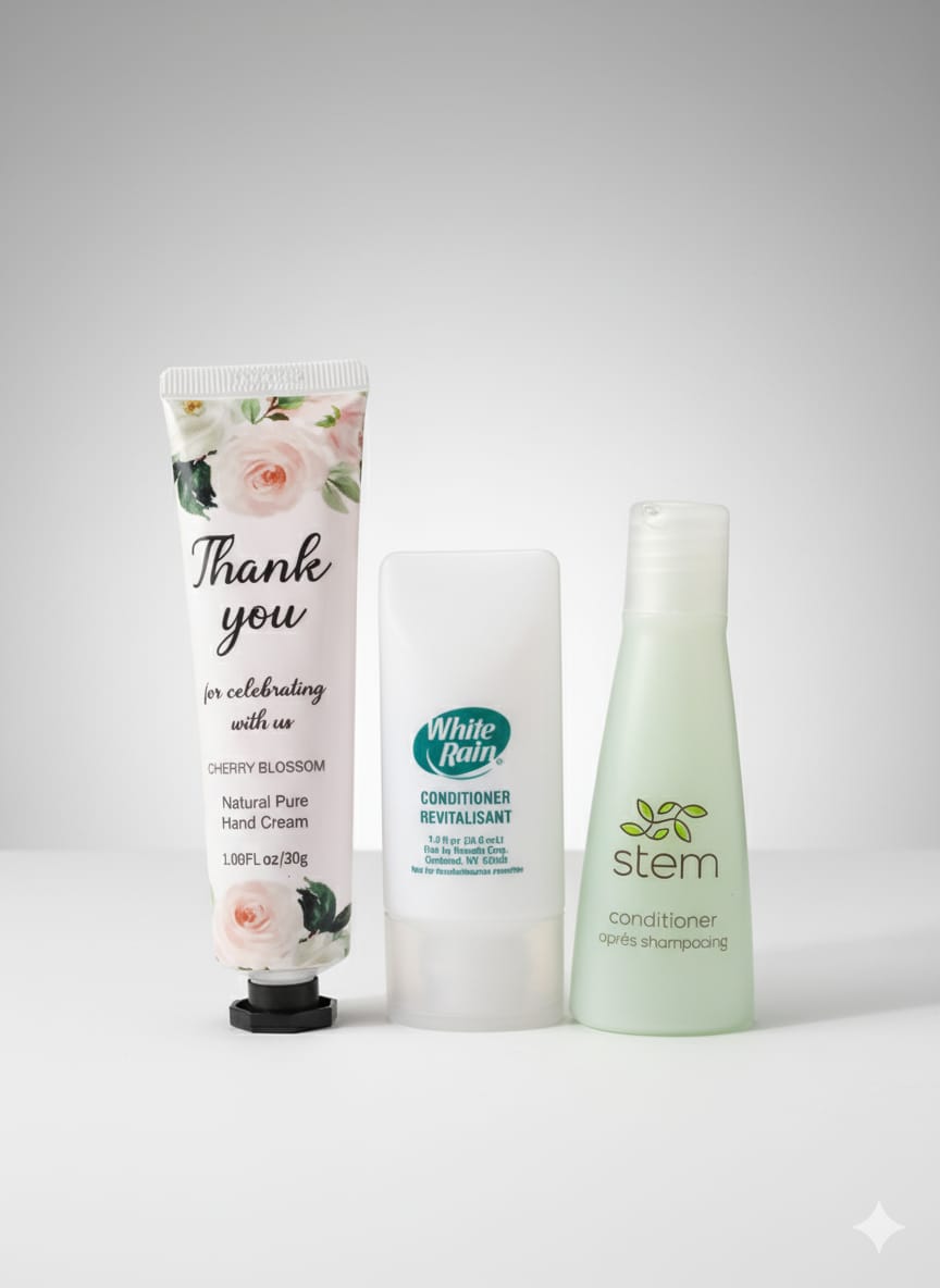 Thankyou Cherry Blossom Natural Pure Hand Cream – 30g White Rain Conditioner Revitalisant – 29.6ml Stem Conditioner Après Shampooing – 30ml (Copy)