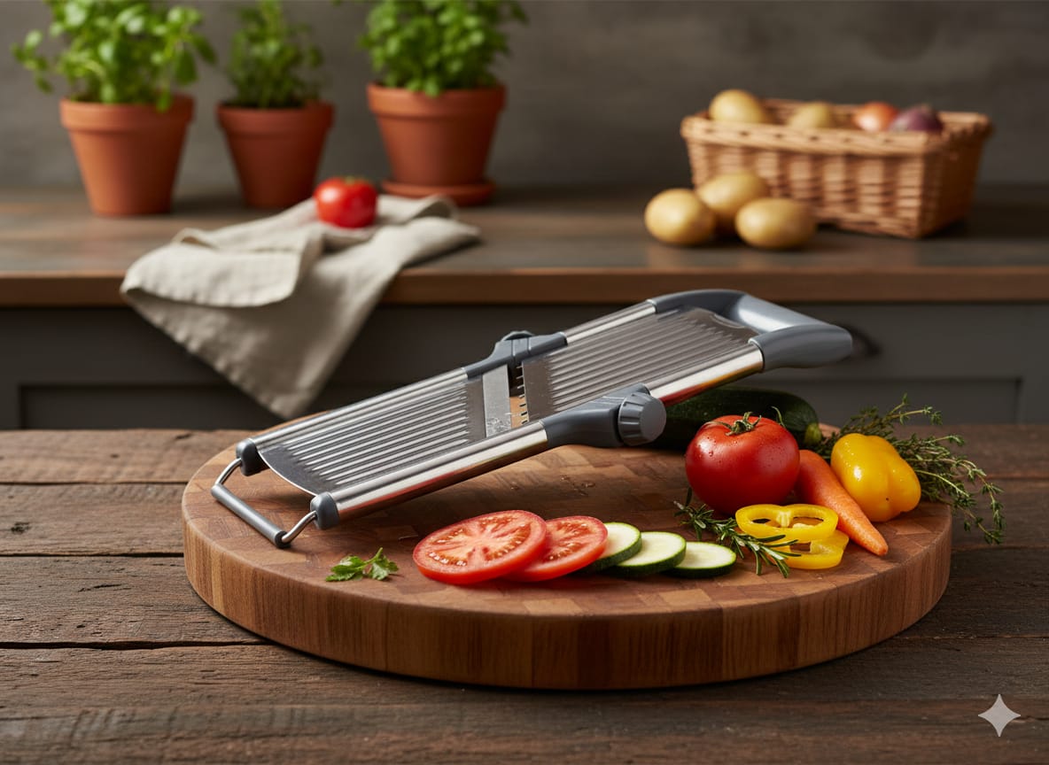 Professional Stainless Steel Adjustable Mandoline Slicer – Easy & Precise Slicing (Copy)
