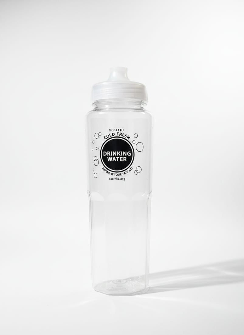 Clear Plastic Sports Water Bottle