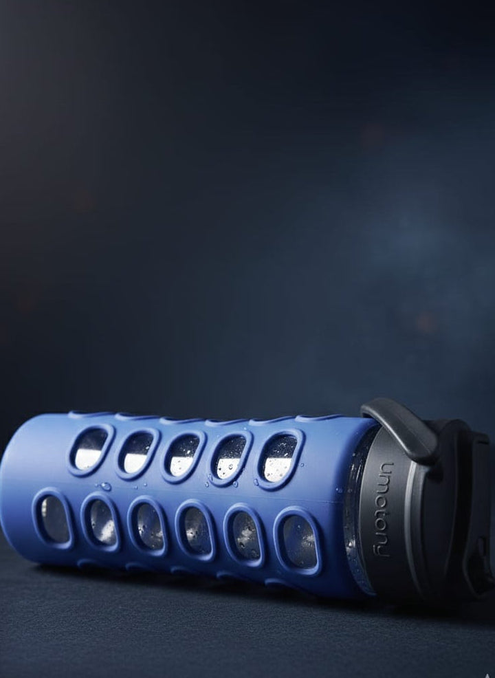 Durable Glass Bottle, Stylish Sleeve with cover