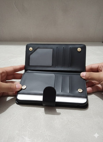 Premium Leather Phone Wallet Case – Card & Phone Holder (Copy)