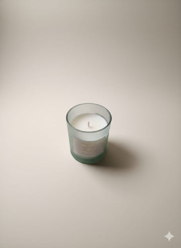 "Balance & Bliss" Frosted Glass Scented Candle – Eucalyptus & Sea Salt (Copy)